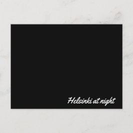 Cartão Postal Post Card Helsinki at night