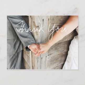 Cartão Postal Posta de casamento Obrigado