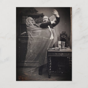 Cartão Postal Postagem de retrato de fantasma vitoriano engraçad