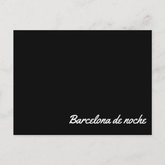 Cartão Postal Postal Barcelona de noche