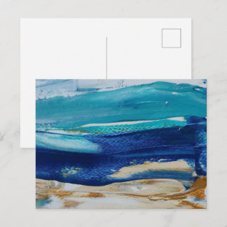 Cartão Postal Postal Blue Monticelli Art