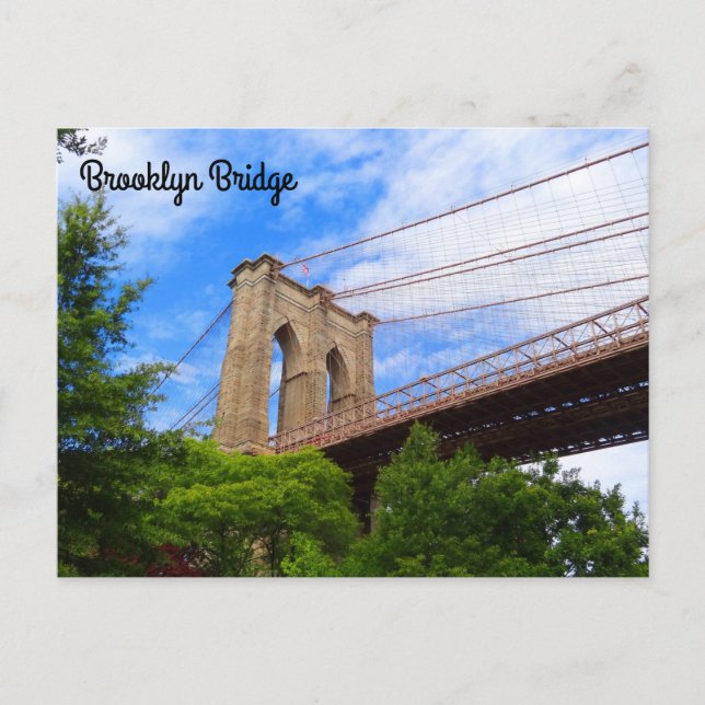 Cartão Postal Postal Brooklyn Bridge #1-2 (Frente)