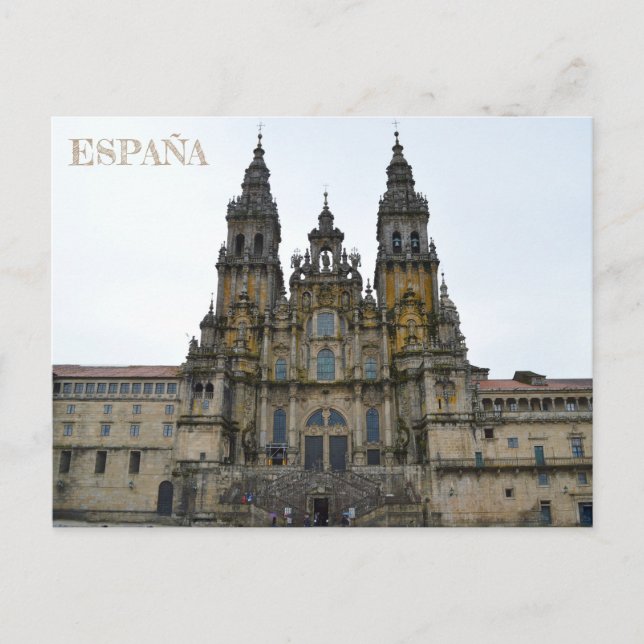 Cartão Postal postal Catedral de Santiago de Compostela (Frente)