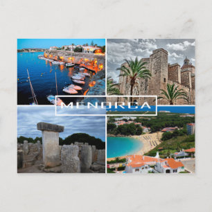 Cartão Postal postal da ilha de Minorca - Minorca