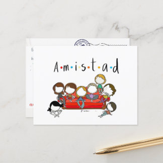 Cartão Postal Postal de amistad para san valentin