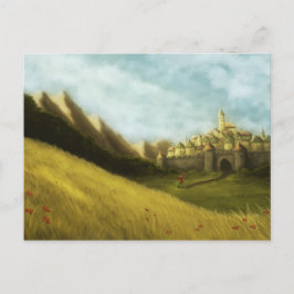 Cartão Postal postal de contos de fadas do flautista de hamelin