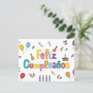 Cartão Postal Postal de cumpleaños