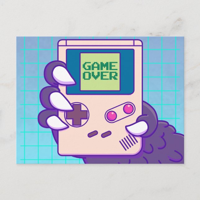 Cartão Postal Postal de Game over Godzilla (Frente)