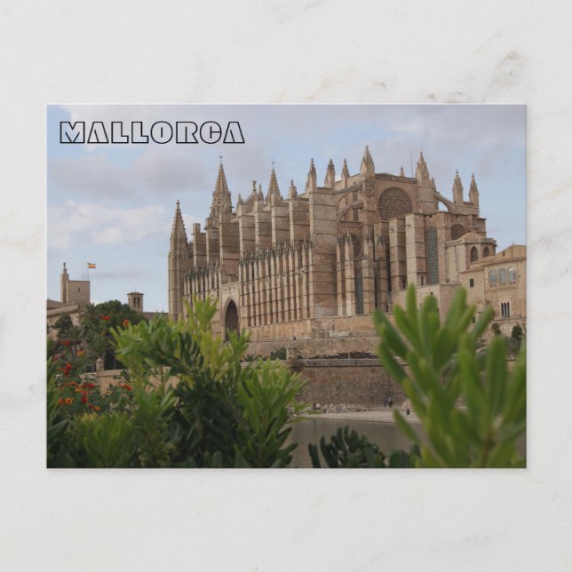Cartão Postal postal de la Catedral de Mallorca - Maiorca (Frente)