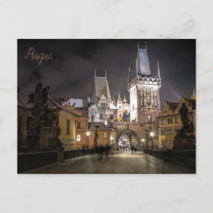 Cartão Postal postal de la ciudad de Praga en República Checa