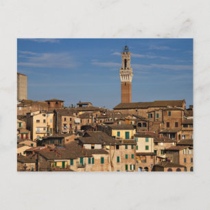 Cartão Postal Postal de Paisagem Urbana de Siena