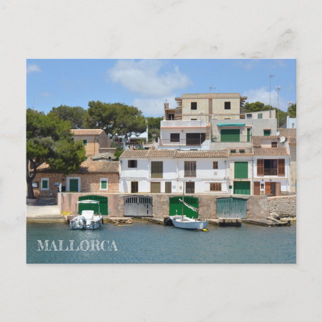 Cartão Postal postal de Porto Petro en Mallorca (Frente)