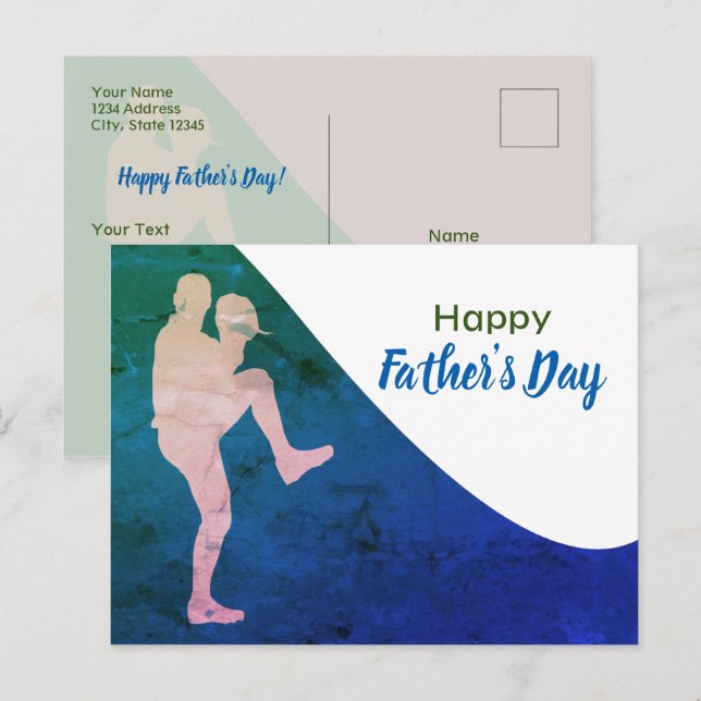 Cartão Postal Postal - Feliz Día del Padre (Frente/Verso)