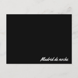 Cartão Postal Postal Madrid de noche
