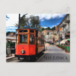 Cartão Postal postal tren de Soller en la isla de Mallorca