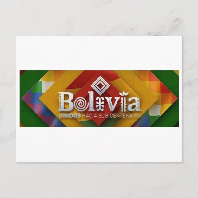 Cartão Postal Postal Unidos hacia el bicentenario (Frente)