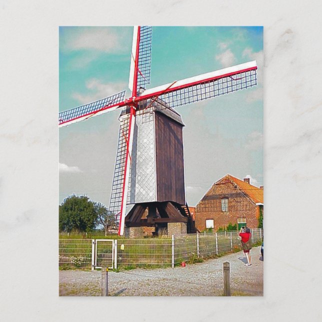 Cartão Postal Postar Cominho em uma fazenda (Frente)