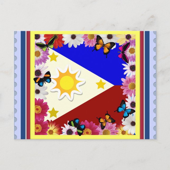 Cartão Postal Postard de Sinalizador Filipino (Frente)