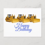 Cartão Postal Postcard<br><div class="desc">Bulldozers Design for Postcard</div>