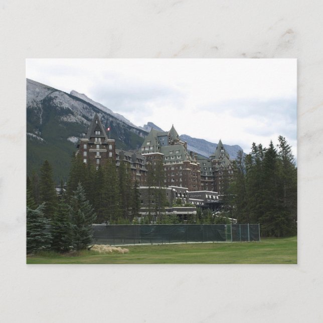 Cartão Postal Postcard Banff Primavera Hotel, Alberta, Canadá (Frente)