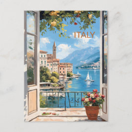 Cartão Postal POSTCARD Beautiful Watercolor of Italy Travel