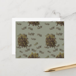 Cartão Postal Postcard Ciervo con moños