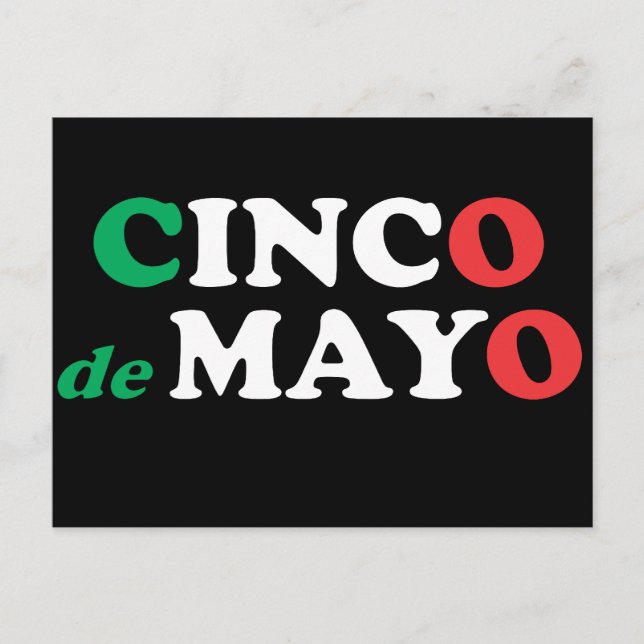 Cartão Postal Postcard Cinco de Mayo (Frente)
