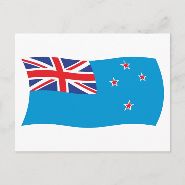 Cartão Postal Postcard da Bandeira da Dependência de Ross (Frente)