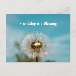 Cartão Postal Postcard de Amizade Pensando em Você