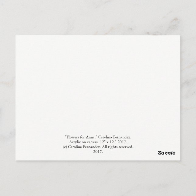 Cartão Postal PostCard de arte (Verso)