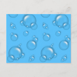 Cartão Postal PostCard de fundo de bolhas!