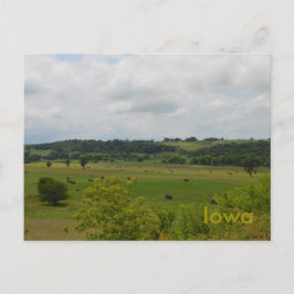 Cartão Postal Postcard de Paisagem de Iowa