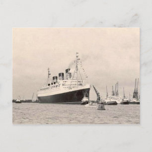 Cartão Postal PostCard de Viagem da Rainha RMS Mary Maiden