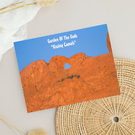 Cartão Postal Postcard do "Kissing Camels" do Jardim dos Deuses