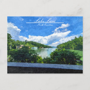 Cartão Postal Postcard do Lago Lure North Carolina