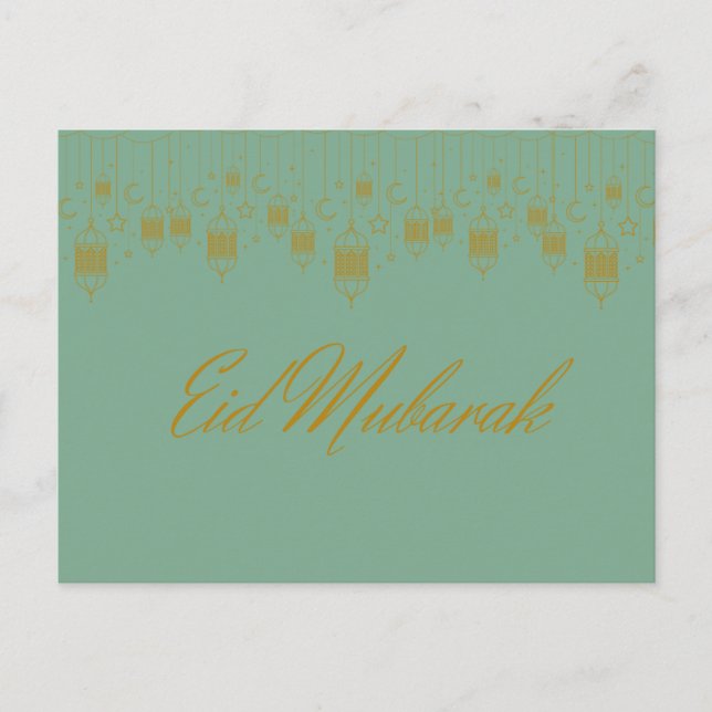 Cartão Postal Postcard "Eid Mubarak" (Frente)