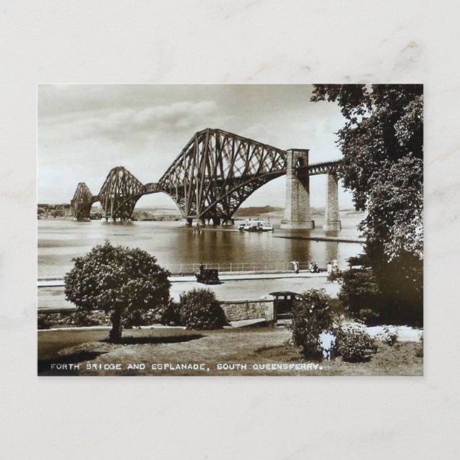 Cartão Postal Postcard, Forth Bridge, Escócia (Frente)