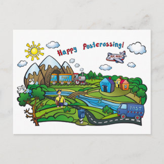 Cartão Postal Postcard "Happy Postcrossing!"