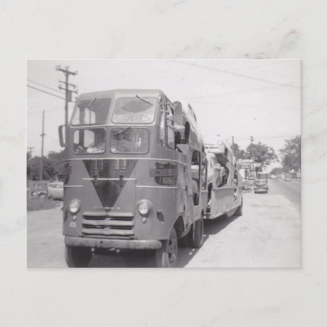 Cartão Postal Postcard OTR Car Haulers 1951 Capacidade inicial d (Frente)