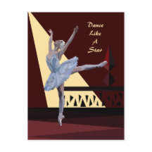 Postcard personalizado 'Bailarina do Lago dos Cisn