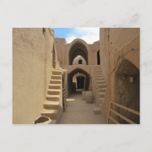 Cartão Postal Postcard Sassanid Fortress em Saryazd, Irã