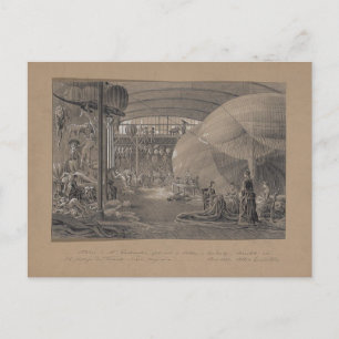 Cartão Postal Postcard-Vintage Art-Hot Air Balloons 7