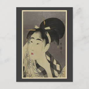 Cartão Postal Postcard-Vintage Art-Utamaro Kitagawa 2