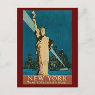 Cartão Postal Postcard-Vintage Estátua da Liberdade