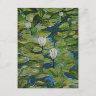 Cartão Postal Postcard - Water Lilies at Hopeland Gardens