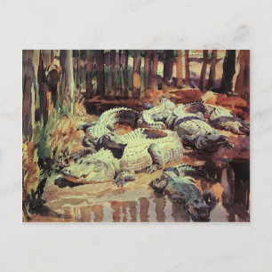 Cartão Postal Postcard With John Singer Sargent Painting