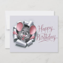 Cartão Postal Postcards Happy Birthday Souris 10