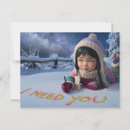 Cartão Postal Postcards I Need You 02
