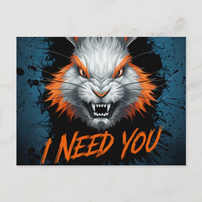 Cartão Postal Postcards I Need You 03 (Frente)