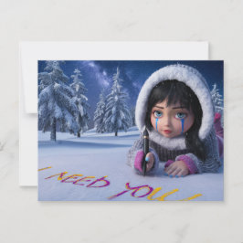 Cartão Postal Postcards I Need You 04